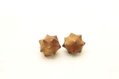 A Pair of Chinese Wooden Balls-John Perry Collections
