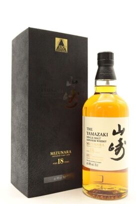 (1) The Yamazaki Mizunara Japanese Oak Cask 100th Anniversary 18 Year Old Single Malt Whisky, 48% ABV (GB)