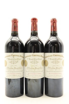 (3) 2004 Chateau Cheval Blanc, Saint-Emilion Grand Cru [JR19] [WE96] (STOL)