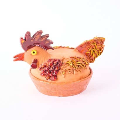 A Handmade Crazy Chicken Trinket Box