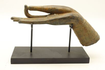Asia Old Bronze Buddha Hand-John Perry Collections