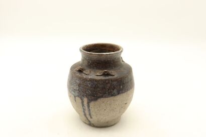 A Chinese Ming Dynasty Sauce-glazed Handled Jar-John Perry Collections