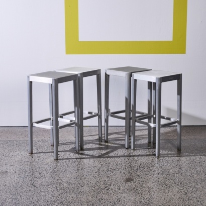 Four Bar Stools Designed by Phillippe Stark for Emeco
