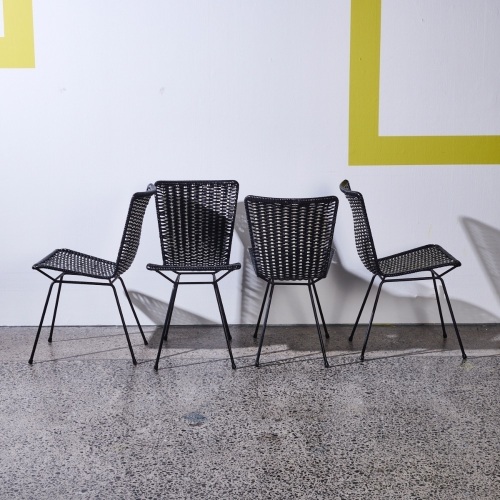 A Set of Four John Crichton Blind Foundation Dining Chairs