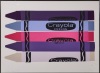A Mickey Myers Purple Crayola Silk Screen Print