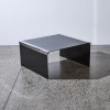 A Pieranglo Gallotti For Galotti And Radice Black Glass Coffee Table, Italy c1970s