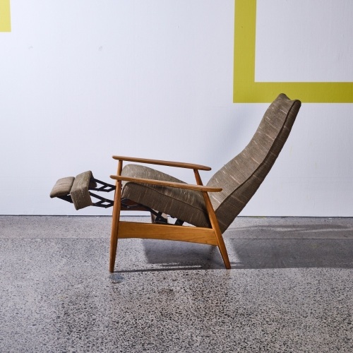 A Milo Baughman 1960s Adjustable Recliner Lounge Chair for James, Inc