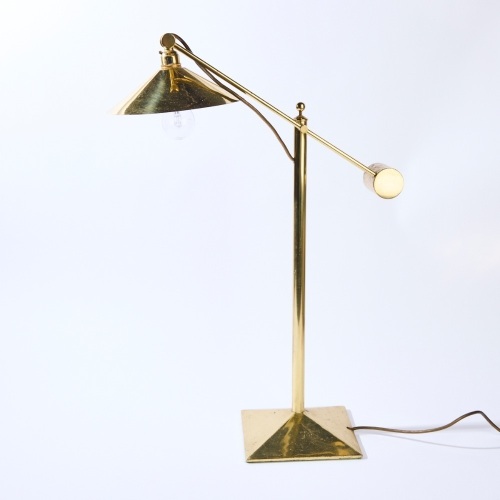 A John Britten Adjustable Brass Anglepoise Lamp