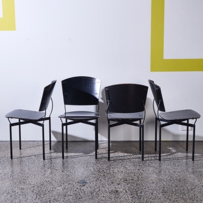 A Set of Four Arflex Chairs