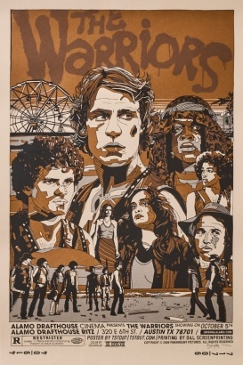 A Framed Warriors Fillm Poster Illustration by Tyler Stoutt