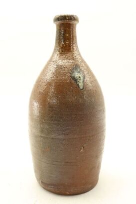 A Japanese Studio Sauce Coloured Pottery Jar (Zhu Zi Mark)-John Perry Collections