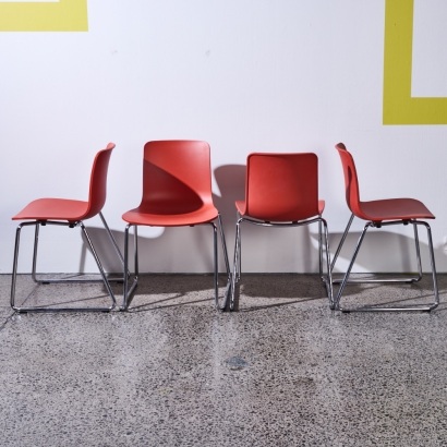 A Set of Four HAL Chairs Designer by Jasper Morrison for Vitra
