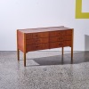 A Danish Modern Mid-Century Low Chest of Drawers