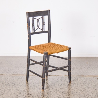 A Regency Faux Bamboo Chair