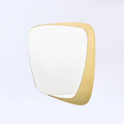 A Retro Wes Anderson Brass Mirror