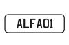 'ALFAO1' Personalised Plate