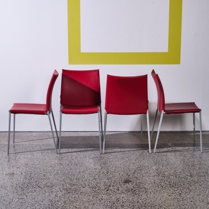A Set of Four 'Lia' Chairs by Zanotta
