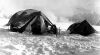 Tents Pitched on Snow