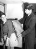 Anthony Malcolm, 12, Carries Mt Everest Conquerer Sir Edmund Hillary's Pack to Customs Room