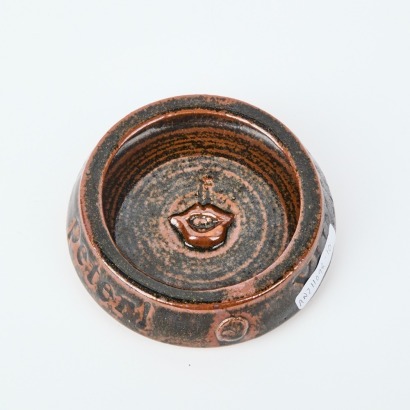 A Bronwynne Cornish Ashtray Made for Cartoonist Peter Bromhead