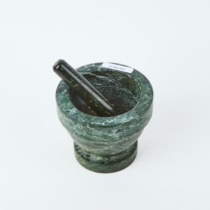 A Green Marble Mortar & Pestle