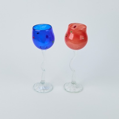 A Pair of Venus Hot Glass Goblets