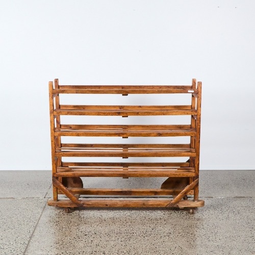 A Vintage French Factory Rack