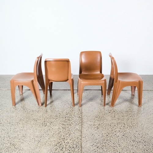 A Set of Four Sebel Integra Stackable Chairs