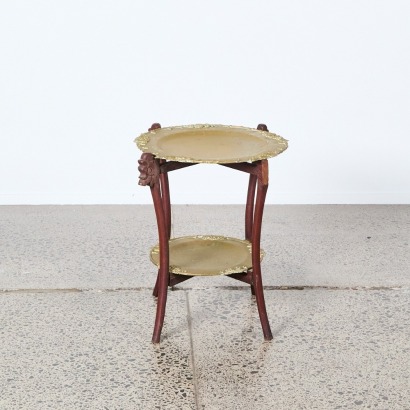 An Antique Cherrywood Two Tier Tea Table A/F