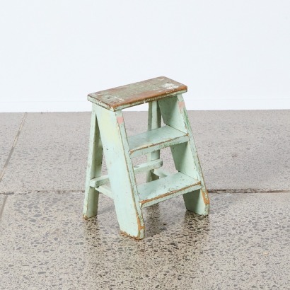 A Small Vintage Ladder Stool