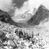 THE TIMES LONDON Members of the Himalayan Expedition Carrying Sir Edmund Hillary on a Stretcher