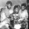 ASSOCIATED PRESS PHOTO Sir Edmund Hillary Helping Dress Injured Jim McFarlane