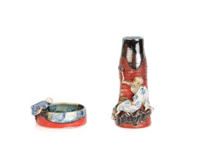 Two Sumida Pottery Pieces