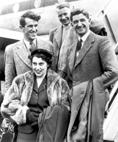 Sir Edmund Hillary, Lady Hillary, John Hunt and George Lowe