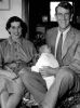 Sir Edmund and Lady Hillary with their Fornight Old Son at their Home in Auckland