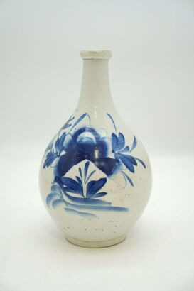 A Japanese Meiji-period Blue and White Vase-John Perry Collections