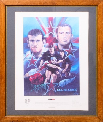 A Licensed Print of 'New Zealand vs England 2003' by Craig S. Primrose