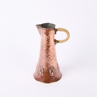 A Beaten Copper Mid-Victorian WMF Jugendstil Wine Jug