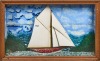 A Folk Art Boat In Case
