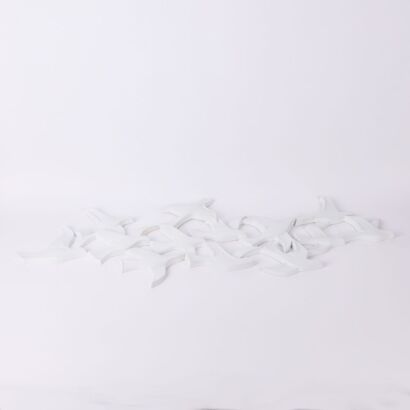 A Mid-Century Modern Flock Of Birds By Syroco Wall Art