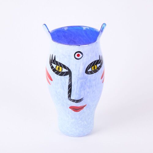 A Kosta Boda 'Open Minds' Glassworks Art Glass Vase By Ulrica Hydman-Vallien