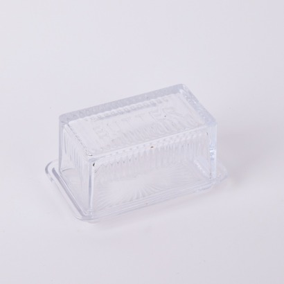 A Glass Butter Dish