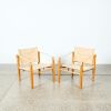 A Pair Of New Zealand Made &lsquo;Intra Design&rsquo; Safari Chairs