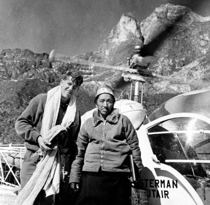 Sir Edmund Hillary at Khanjung