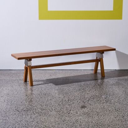 A Henry Wilson Designed A-Frame Bench