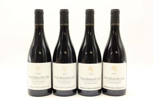 (1) 2018 - 2021 Sylvain Cathiard Aux Malconsorts Vertical Collection, Vosne-Romanee Premier Cru, 4 Bottles Sold as One Lot