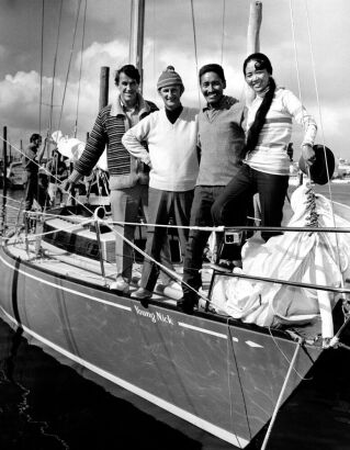 Sir Edmund Hillary, Peter Mulgrew, Tenzing Norgay and Wife Daku