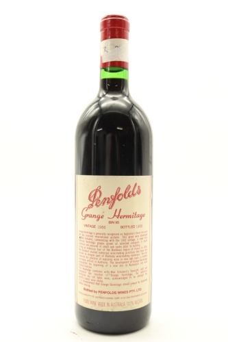 (1) 1986 Penfolds Grange Bin 95, South Australia [RP99][JR17.5] (Re-corked in 2006)