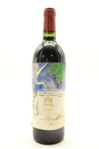 (1) 1982 Chateau Mouton Rothschild, Pauillac [JR20] [RP100] [WS98] (STOL)