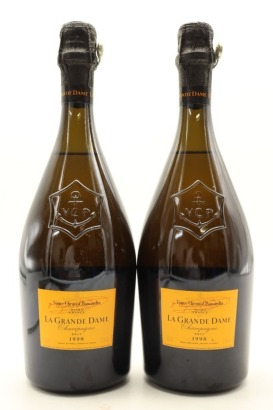 (2) 1998 Veuve Clicquot Ponsardin La Grande Dame Brut, Champagne [JR18]